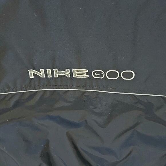 Vintage Nike 000 Mens Y2K Puffer Coat Sz L Blue Embroidered Jacket - Picture 9 of 10